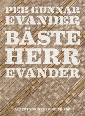 Omslag för Bäste herr Evander