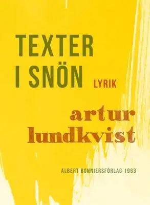 Omslag för Texter i snön 