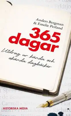 Omslag för 365 dagar : utdrag ur kända och okända dagböcker