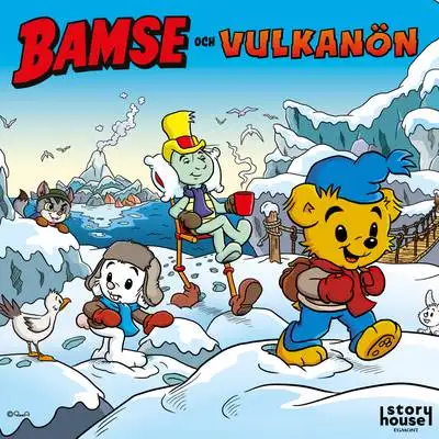 Omslag för Bamse och Vulkanön 