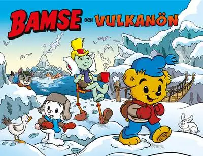 Omslag för Bamse och Vulkanön 