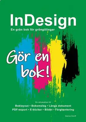 Omslag för InDesign - En grön bok för gröngölingar: Gör en bok!