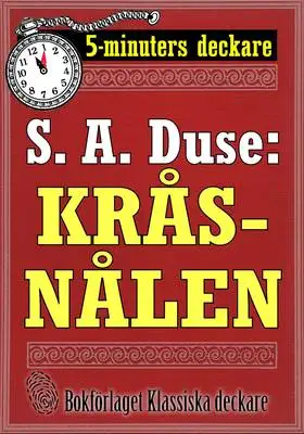 Omslag för 5-minuters deckare. S. A. Duse: Kråsnålen. Berättelse. Återutgivning av text från 1922