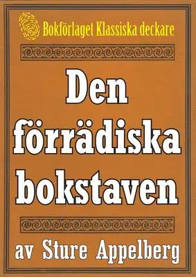 Omslag för 5-minuters deckare. Den förrädiska bokstaven. Återutgivning av text från 1944