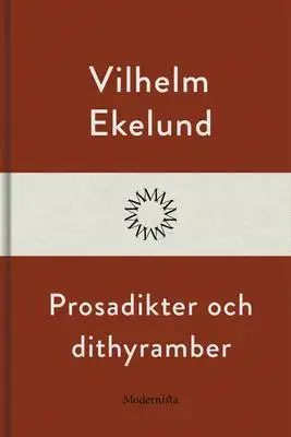 Omslag för Prosadikter och dithyramber