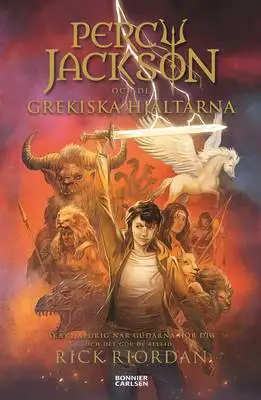 Omslag för Percy Jackson och de grekiska hjältarna 