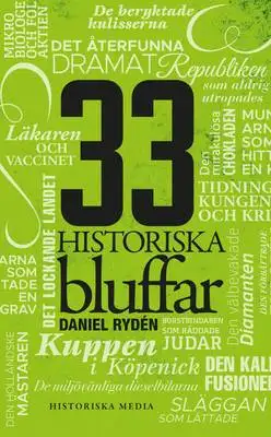 Omslag för 33 historiska bluffar 