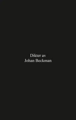Omslag för Dikter av Johan Beckman 