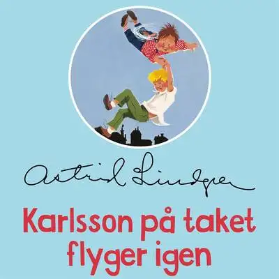 Omslag för Karlsson på taket flyger igen