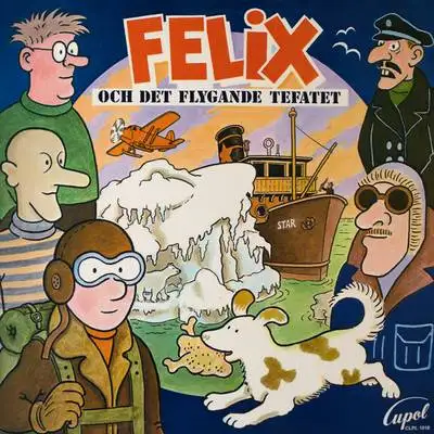 Omslag för Felix och det flygande tefatet 