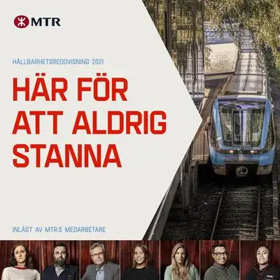 Omslag för MTR hållbarhetsredovisning 2021 