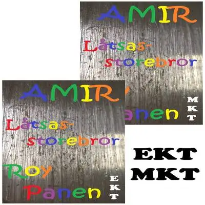 Omslag för AMIR Låtsasstorebror (extra kort text och mycket kort text) 